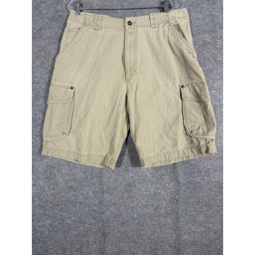 Timberland Mens Khaki‎ Cargo Shorts Size 36 Cotton Outdoor Casual